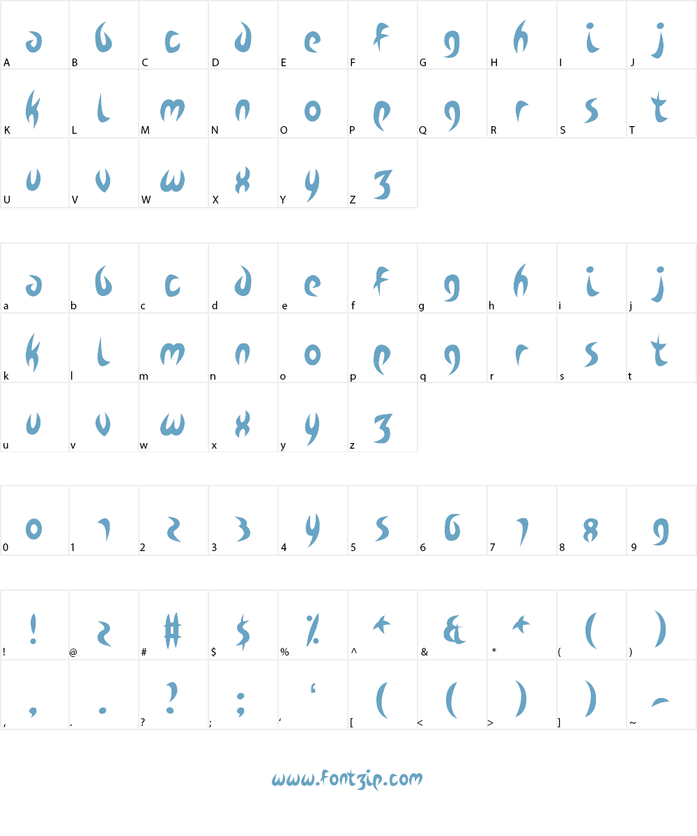 Zdyk Capricorn Font Character